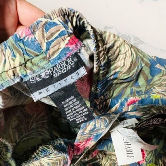 SAG HARBOR SPORT Capri floral pattern new with tag purchased in 1990 size pl - Picture 13 of 13